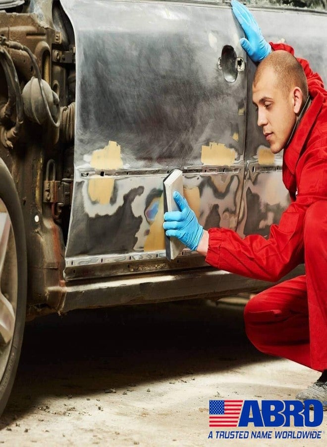 أبرو ورق صنفرة لاتكس ممتاز من ABRO، للاستخدام الرطب أو الجاف - أوراق صنفرة - مجموعة متنوعة من درجات الخشونة: 600، 800، 1000، 1200، 2000 (قطعتان من كل درجة، إجمالي 10 قطع) - مناسب لصنفرة السيارات، والنجارة، والأثاث، وتشطيب المعادن، وصنفرة يدوية - Image 5